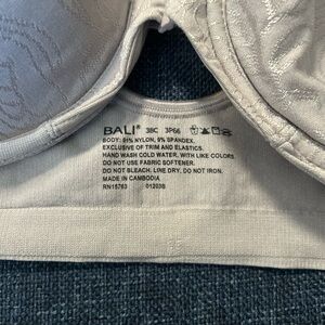 Bali Cream Patterned Bra